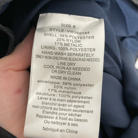 Vera Wang White Navy Black Bow Bodice Strapless Form Dress 6 - Picture 2 of 8